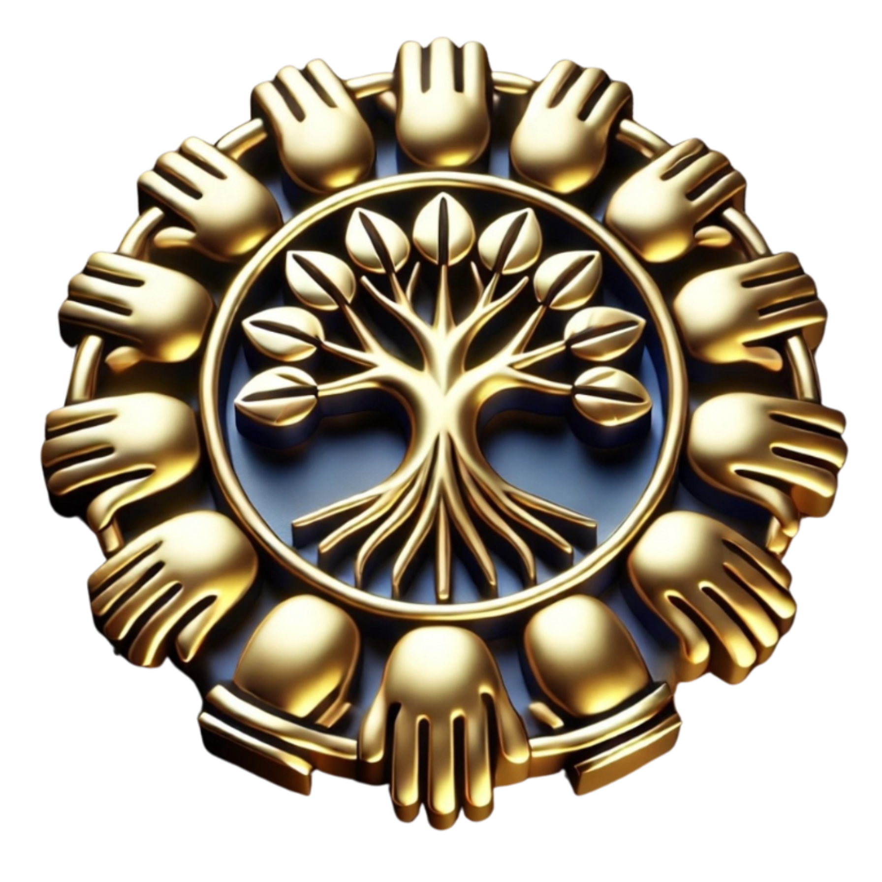 Gold emblem with tree of life - Community Platforms